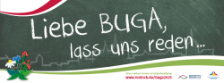 Liebe BUGA - lass uns reden...