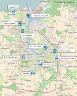 Übersichtskarte Park+Ride 