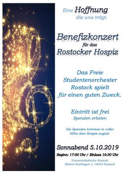 Benefizkonzert am 5. Oktober 2019.