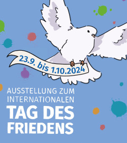 Plakat Internationaler Tag des Friedens mit Friedenstaube