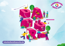 Veranstaltungsplakat der Stiftung Interkulturelle Woche 2026