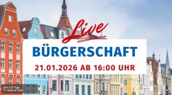 Live-Übertragung der Bürgerschaftssitzung am 21. Januar 2026