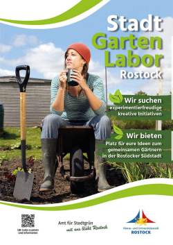 Plakat Gärtnerin macht Teepause
