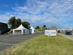 Testzentrum auf der Sail an der Fischerbastion