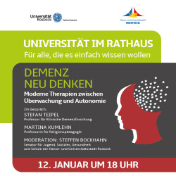 Veranstaltungsplakat mit Symbolgrafik Demenz