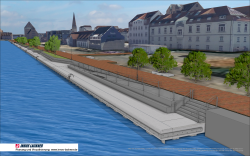 Visualisierung des zukünftigen Kempowski-Ufers.