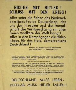 Wanderausstellung „Deutschland muss leben, deshalb muss Hitler fallen!“