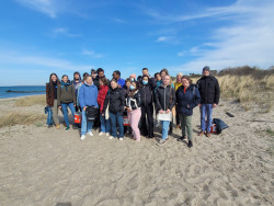 Gruppenfoto am Strand