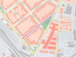 Kartenausschnitt Lessingstraße