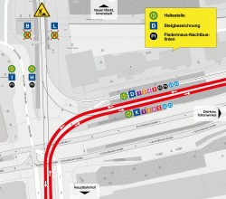 Gleiserneuerung in der Steinstraße: Kein Straßenbahnverkehr zwischen Steintor, Lange Straße und Schröderplatz - Geänderte Linienführung bei allen Straßenbahnlinien