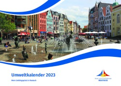 Titelblatt Umweltkalender 2023 mit dem Brunnen der Lebensfreude