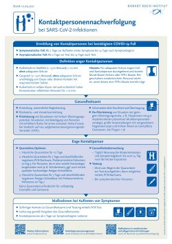 Kontaktpersonenmanagement nach RKI Kontaktpersonenmanagement nach RKI